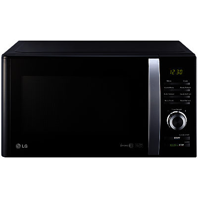 LG MS2382B Microwave Oven, Silver/Black